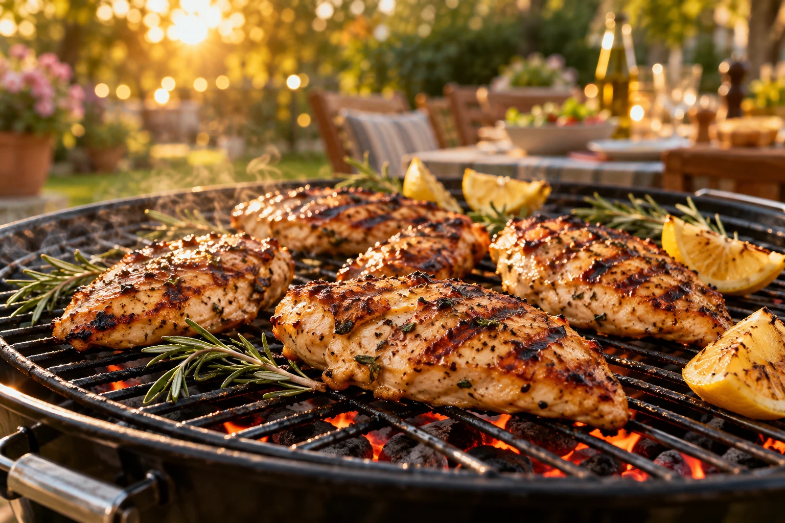 Filet de poulet au barbecue : juteux, doré, bien cuit